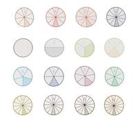Frazioni Circles Dischi interattivi Frazione Matematica Aiuto per l'apprendimento per gli studenti Insegnanti Apprendimento interattivo Matematico