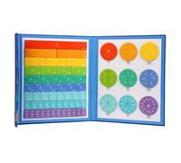 Frazioni magnetiche per lezioni di matematica | Strisce rotte per scopi dimostrativi | Gioco di matematica come aiuto per l'apprendimento per bambini dai 6 ai 12 anni | Per insegnanti, aule, casa e