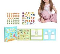 Frazioni Per - Puzzle Di Frazioni Magnetiche In Legno Da 20 Cm, Giocattolo Di Apprendimento Della Matematica | Set Di Aiuti Educativi Con Lettere E Numeri | Tabella Di Attività