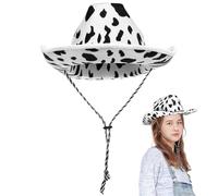 FRCOLOR 1 Cappello Fedora Cow Print Unisex con Visiera Larga Accessorio per e Leggero e Facile