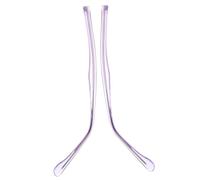 FRCOLOR 1 Paio Aste Per Occhiali Ricambio in Trasparente Sostituzione e Riparazione Design Aerodinamico Compatibili Maggior Parte Delle Montature Comfort Senza Pressione Sulle Orecchie
