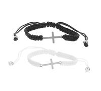 FRCOLOR 1 Paio Bracciale Intrecciato Attraverso Braccialetto Braccialetti Dell'amicizia Per Ragazze Bracciale Di Amicizia Catena Da Polso Per Ragazze Bracciali Incrociati Corda Intrecciata
