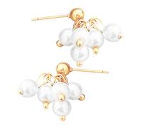 FRCOLOR 1 Paio Di Orecchini Di Perle Da Donna Orecchini A Goccia Con Perle Orecchini A Fiocco Orecchini In Oro Orecchini Alla Moda Orecchini Con Gioielli Per Le Orecchie Orecchini
