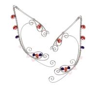 FRCOLOR 1 Paio fermagli per le orecchie non forati roba da fata orecchini delle fate polsino dell'orecchio di fata Accessori per le donne Orecchini per le donne Cristallo