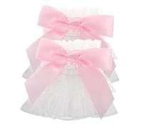 FRCOLOR 1 Paio Maniche finte per foto di nail art guanti senza dita in pizzo da donna manette maniche da polso in pizzo per donna polsini da polso polsini in pizzo per il polso stoffa