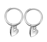FRCOLOR 1 Paio Orecchini di pesca d'argento cuore borchie gocce sterlina perno orecchini pendenti orecchini cardiaci gioielli per le orecchie orecchini d'amore Orecchini per le donne