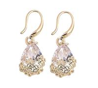 FRCOLOR 1 Paio orecchini pendenti Orecchini penzolanti Orecchini a sospensione Nozze sterlina Gocciolare ciondolo di strass orecchini da donna Orecchini per gocce d'acqua D'oro