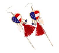 FRCOLOR 1 Paio Pendenti Patriottici per Americana Accessori per Festeggiamenti e Speciali