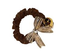FRCOLOR 1 Pc Anello Per Spillo Fiocco Di Nastro Arco Accessori Per a Sirena Elastici Per Da Ragazza Elegante Fiocco Per Reali Tessuto Coffee