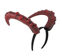 FRCOLOR 1 Pc Cerchietto in Corno Del Diavolo Fascia Per in Corno Di Bue Copricapo Di Corno Da Diavolo Trombe Delle Cuffie Copricapo Di Corno Malvagio Demone Corna Donne Maschera Pu