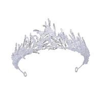 FRCOLOR 1 Pc Di Perline Di Cristallo Cerchietto Di Perle Fascia Da Sposa Tiara Della Principessa Copricapo Di Perle Diademi Nuziali Nozze Corone e Diademi Da Principessa Strass