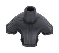 FRCOLOR 1 Pc stampelle copertura della stampella cuscinetto di canna resistente a piedi culla cam camerette copertura di canna a zampe pratico copristampella Lega di zinco Black