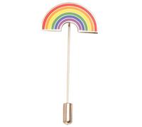 FRCOLOR 1 Pezzo Badge Arcobaleno Orgoglio Arredamento Arcobaleno Pettorina Lesbica Distintivo Gay Risvolto a Ponte Arcobaleno Spilla a Strisce Arcobaleno Colorato