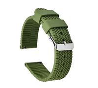 FRCOLOR 1 Pezzo Cinturino in silicone orologio elastico cinturini per orologi intelligenti gruppo musicale sport cinturino conciso braccialetto smartwatch Gel di silice Army Green