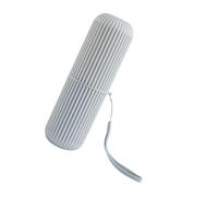 FRCOLOR 1 pezzo di cartone portaspazzolino dentifricio organizer da viaggio per dentifricio, contenitore per spazzolino da denti, per viaggio, grigio., 19.6 * 6CM, Cartella portadocumenti