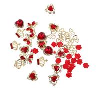FRCOLOR 1 Scatola Scatola Nail Charms in Resistente Decorazioni Unghie con Corone e Farfalle Accessori Manicure Portatili per Eventi Speciali e Quotidiano
