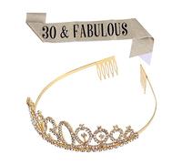 FRCOLOR 1 Set 2 Pezzi Cerimoniale Cintura Squadra Sposa Fascia Cervo Oro Sposo Fascia È Il Mio Compleanno Donna Cintura Fata Festa Compleanno Per Donna Fasce