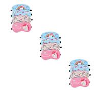 FRCOLOR 1 Set Benda Sull'occhio Di Unicorno Occhio Di Seta Per Dormire Coperture Maschere Maschera Sonno Lampada Della Pelle Occhio Addormentato Tappi Per Le Orecchie Tessuto 4 Pz