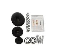 FRCOLOR 1 Set di Styling Dei Capelli Styling Fermagli Per Capelli Panini Testa Sfera Produttore di Chignon Strumento Per Intrecciare Capelli Fermagli Capelli Nero Modellare Confezione Tessitura