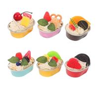 FRCOLOR 1 set di torta artificiale: cupcake finto realistico - dessert di cibo finto simulato per decorazioni per feste, oggetti di scena per fotografia, cucina, esposizione per la casa, home staging