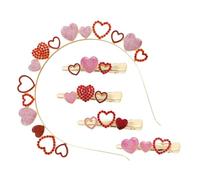 FRCOLOR 1 Set fascia per san glitter bande gruppo musicale nastro Fascia per copricapo cuore copricapo della festa nuziale fascia del cuore di san lega