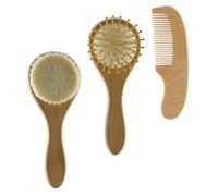FRCOLOR 1 Set Spazzola Per Capelli E Pettine Spazzola Per Il Lavaggio Dei Capelli Neonato Spazzola Per Capelli Neonati Spazzola Per Massaggio Portatile Accessori Bambino Pettine Set