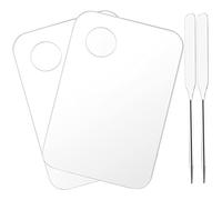 FRCOLOR 1 Set tavolozza dei colori tavolozza spatola cosmetica sbuffo triangolare makeup cosmetici palette bordo del pigmento dell'acquerello spatola per il trucco Acrilico Transparent