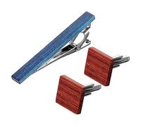 FRCOLOR 1 Set Tra Clip Cuff Link Suit per polsino legare gli uomini nero fermacravatta da lavoro gemelli della camicia fermacravatte da uomo gemelli retrò Acciaio inossidabile