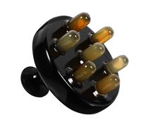 FRCOLOR 1 spazzola massaggiante per il cuoio capelluto, pettine a denti larghi, per uomini, pettine per la testa in corno di bue, pettine per capelli, posacenere a stelle, corna meridiana