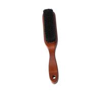 FRCOLOR 1 x Styling Barba Spazzola Styling Barba Spazzola Portatile Barba Spazzola di Pulizia Barba Setole di Cinghiale Spazzole Barba Baffi Forbici Bambù Uomo Barba Pettine Manico Lungo
