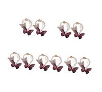 FRCOLOR 10 Pezzi Afferrare le polpette a farfalla accessori per con perle forcine per mezzo chignon da donna barrette hair pin molletta per con farfalle Filo