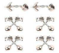 FRCOLOR 10 Pezzi Allarme per Pesca Campanello Metallico Indicatore di Morso per Canna da Pesca Accessorio Resistente e Leggero e Notturna Stili multipli