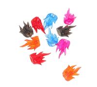 FRCOLOR 10 Pezzi con effetti speciali della fiamma scena cittadina in miniatura statua del del giocattoli figurine di micro paesaggio di fiamma ABS