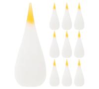 FRCOLOR 10 Pezzi di Punta in Silicone Resistente al Calore per lampade a | 1,5'' x 0,7'', finitura bianca, struttura leggera e resistente agli urti, compatibile con lampade a olio e