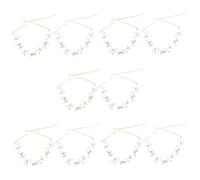 FRCOLOR 10 Pezzi Fascia In Rilievo Perla Hairband Abbellimenti Decorazione Di Cerimonia Nuziale Delle Donne Copricapo Fascia Di Strass Legami Dei Per Le Donne Copricapo Da Sposa