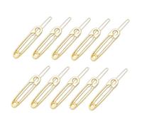 FRCOLOR 10 Pezzi Fermagli per Metallo Confezione Eleganti Clip per Donne e Ragazze Accessori per Matrimonio e Speciali Design Hollow Out Color
