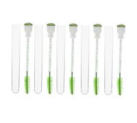 FRCOLOR 10 Pezzi Pennelli per Sopracciglia e Ciglia Tubi Trasparenti Glitterati, Applicatori Ergonomici per Mascara, Set Professionale per Trucco Occhi e Bellezza Quotidiana