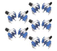 FRCOLOR 10 Pezzi Potenziometro Verticale per Pianoforte Digitale Doppio Potenziometro Lineare a 4 Pin in Metallo e Plastica, Controllo Tono e Riparazione Tastiera per Pratica Quotidiana