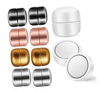 FRCOLOR 10 Pezzi Spille Magnetiche per Hijab con Chiusura Rotonda Elegante Leggere e Compatte Bottoni Magnetici Colorati per Vestiti e Sciarpe Accessorio Facile da Usare e Anti-scivolo