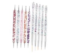 FRCOLOR 10 Pezzi Strumenti Nail Dotting Doppia Punta con Pennelli per Unghie Penna per Disegni e Incisioni Nail Art Accessori Manicure per Fiori e Dettagli Creativi
