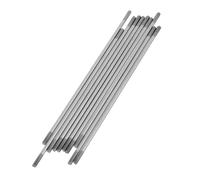 FRCOLOR 10 Pezzi Tirante Filettato a Doppia estremità M3 in Metallo per Barche Rc, Asta di Spinta Regolabile Connettore a Testa Sferica, Asta Filettata per Modellismo Nautico