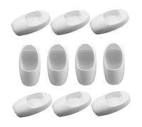 FRCOLOR 10 Realistic Public Restroom Accessories For Dollhouse DIY Building Projects Handmade Micro Urinals For Educational Bathroom Scenes