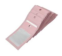 FRCOLOR 100 Pezzi Borsa con Chiusura Lampo Custodia per Gioielli Piccoli Sacchetti Richiudibili Busta Sigillante Piccole Borse per Gioielli Rosa Placcatura in Alluminio Sottosuperficie