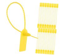 FRCOLOR 100 pezzi Zip Ties Sigilli di Sicurezza Autoinnesto Resistenti all Acqua per Imballaggi e Trasporti Etichette Anti-manomissione con Chiusura Strappo per Borse Pacchi e Contenitori