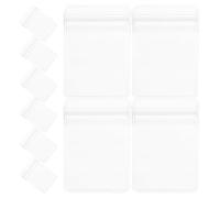 FRCOLOR 100 Sacchetti Trasparenti Autosigillanti Chiusura a Cerniera Borsa Portaoggetti in PVC 4X6 CM Organizzatore di Gioielli per Anelli Orecchini e Collane per Conservazione e