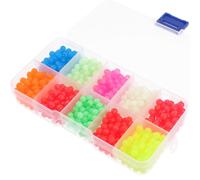 FRCOLOR 1000 Pezzi Perline Luminose da Pesca Rotonde, Set per Montaggi | Plastica Leggera, Visibilità Notturna, e Mare Salato, per Pescatori e Montatori di Righe