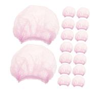 FRCOLOR 100pezzi Cuffie Usa e Getta Retinato Traspirante Per Donne Per Saloni Cucina e Protezione Contro La Caduta Dei Colore Rosa