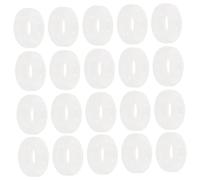 FRCOLOR 10paia Manicotti Antiscivolo Silicone Per Occhiali Comfort e Stabilità Adatti Tutti Tipi Montature Semi-trasparenti