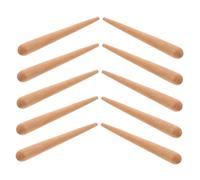 FRCOLOR 10pezzi Bacchette Ritmiche in Legno Per Ragazzo Strumento Percussione Guiro Orff Bacchette Musicali Doppia Funzione Leggero e Ergonomico Per Educazione Musicale e Giochi