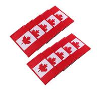 FRCOLOR 10pezzi Bandiera Canada Toppa Ricamata da Cucire e Riparare per Abbigliamento Uniformi Zaini Accessorio Stemma Ricamato per Artigianato Fai da Te